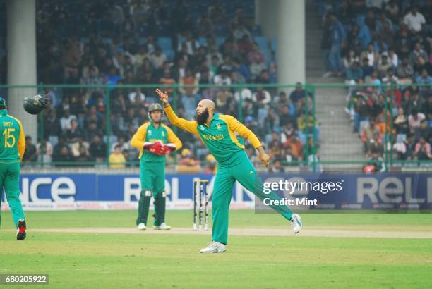 Cricket World Cup group B cricket match between South Africa and West Indies played in New Delhi.