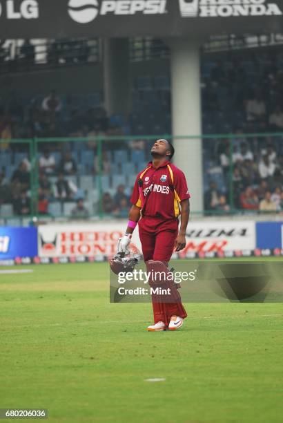 Cricket World Cup group B cricket match between South Africa and West Indies played in New Delhi.