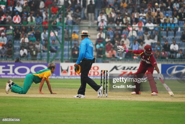 Cricket World Cup group B cricket match between South Africa and West Indies played in New Delhi.