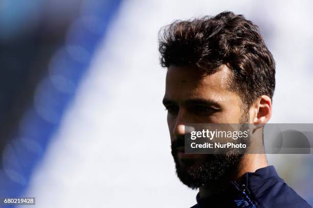 Bruno Gama midfielder of Deportivo de La Coruna during the La Liga Santander match between Deportivo de La Coruna and RCD Espanol at Riazor Stadium...