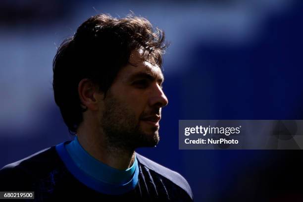 German &quot;Poroto&quot; Lux goalkeeper of Deportivo de La Coruna during the La Liga Santander match between Deportivo de La Coruna and RCD Espanol...