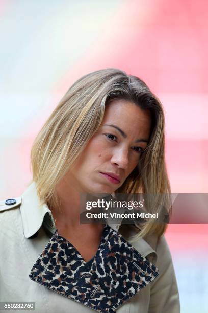 Anne Laure Bonnet, BeIn Sports during the Ligue 1 match between Stade Rennais and Montpellier Herault at Roazhon Park on May 7, 2017 in Rennes,...