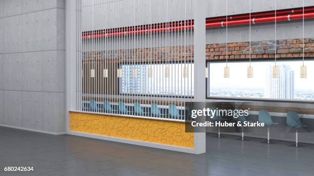 staff dining room in office - bürogebäude stock pictures, royalty-free photos & images