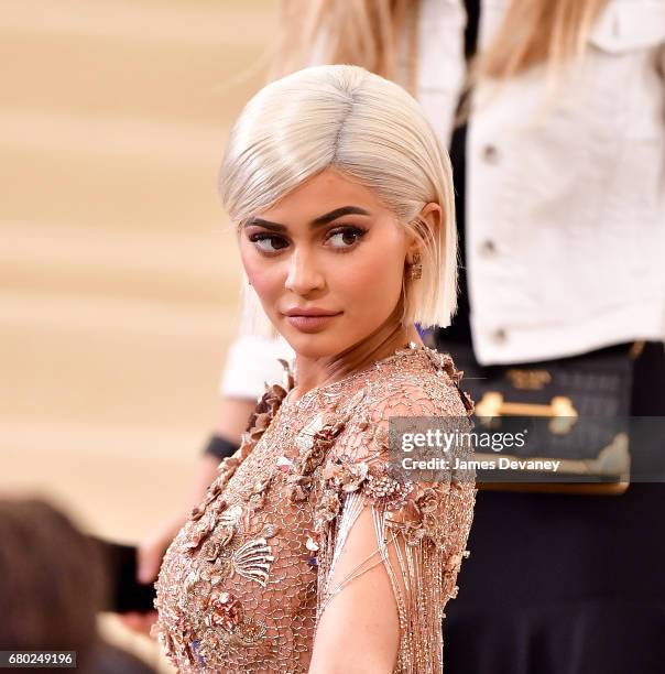 Kylie Jenner attends the 'Rei Kawakubo/Comme des Garcons: Art Of The In-Between' Costume Institute Gala at Metropolitan Museum of Art on May 1, 2017...