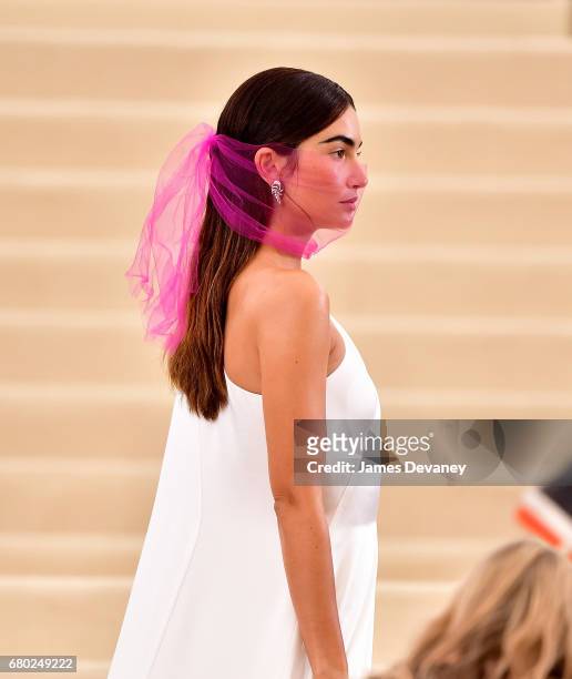 Lily Aldridge attends the 'Rei Kawakubo/Comme des Garcons: Art Of The In-Between' Costume Institute Gala at Metropolitan Museum of Art on May 1, 2017...