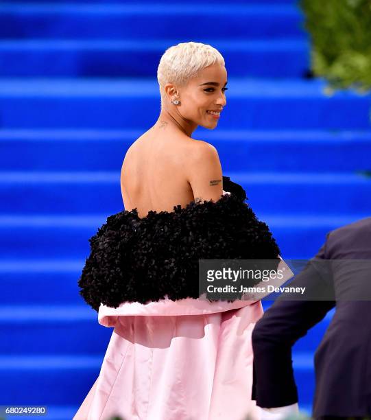Zoe Kravitz attends the 'Rei Kawakubo/Comme des Garcons: Art Of The In-Between' Costume Institute Gala at Metropolitan Museum of Art on May 1, 2017...