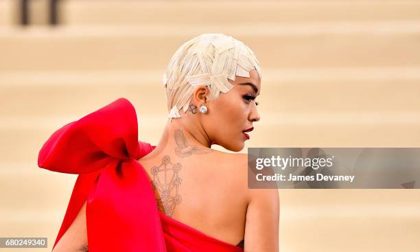 Rita Ora attends the 'Rei Kawakubo/Comme des Garcons: Art Of The In-Between' Costume Institute Gala at Metropolitan Museum of Art on May 1, 2017 in...
