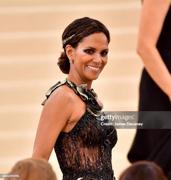 Halle Berry attends the 'Rei Kawakubo/Comme des Garcons: Art Of The In-Between' Costume Institute Gala at Metropolitan Museum of Art on May 1, 2017...