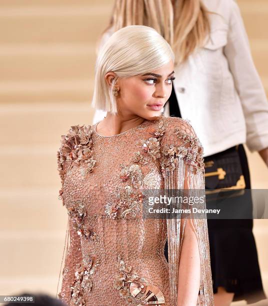Kylie Jenner attends the 'Rei Kawakubo/Comme des Garcons: Art Of The In-Between' Costume Institute Gala at Metropolitan Museum of Art on May 1, 2017...