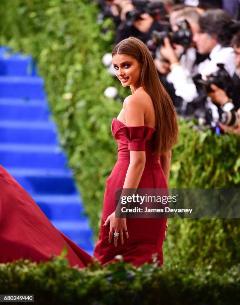 Taylor Hill attends the 'Rei Kawakubo/Comme des Garcons: Art Of The In-Between' Costume Institute Gala at Metropolitan Museum of Art on May 1, 2017...