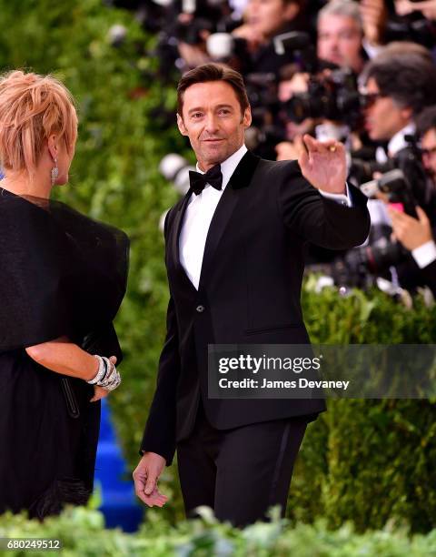 Hugh Jackman attends the 'Rei Kawakubo/Comme des Garcons: Art Of The In-Between' Costume Institute Gala at Metropolitan Museum of Art on May 1, 2017...