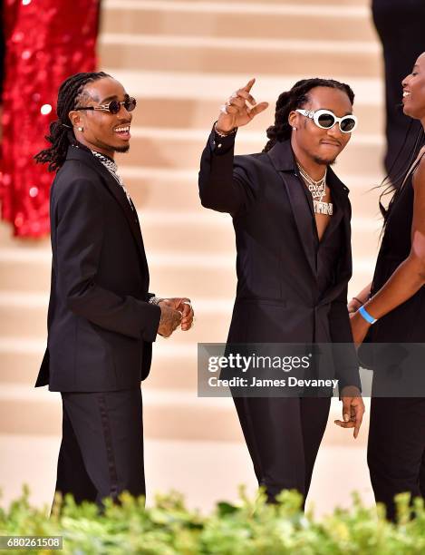 Quavo and Takeoff of Migos attend the 'Rei Kawakubo/Comme des Garcons: Art Of The In-Between' Costume Institute Gala at Metropolitan Museum of Art on...