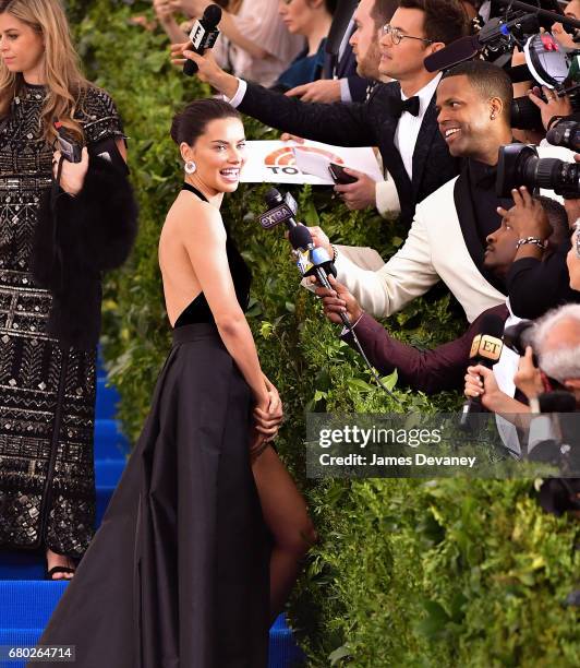 Adriana Lima attends the 'Rei Kawakubo/Comme des Garcons: Art Of The In-Between' Costume Institute Gala at Metropolitan Museum of Art on May 1, 2017...