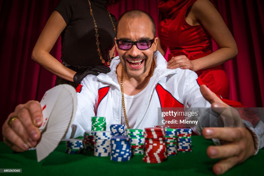 Souteneur de poker à la Table de jeu
