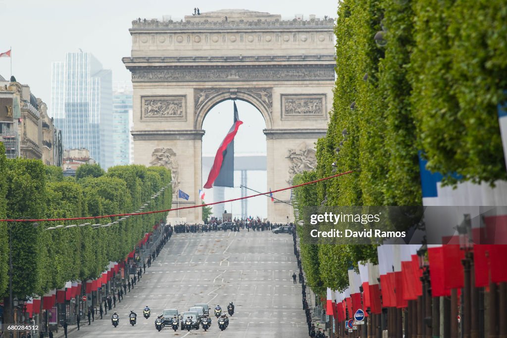 Ceremony To Mark The 72nd Anniversary Of The End Of World  War II in Paris
