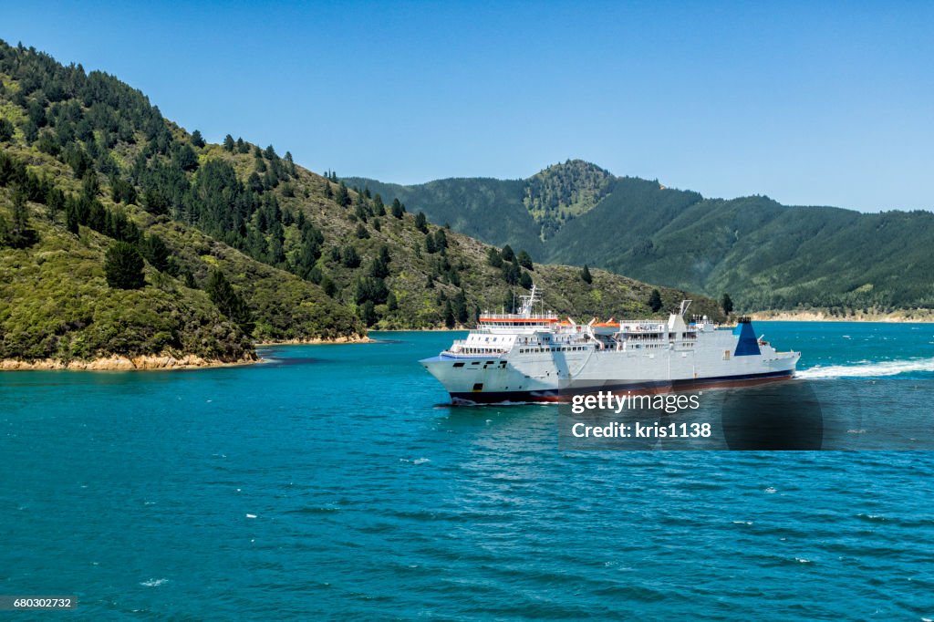 Cook Strait Location Ferry On Cook Strait Between New Zealands North And South Islands High ...