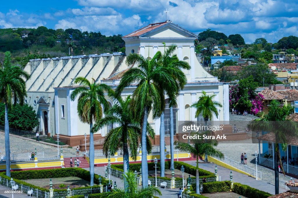 View of Iglesia Parroquial de la Santisima, Trinidad, Cuba.