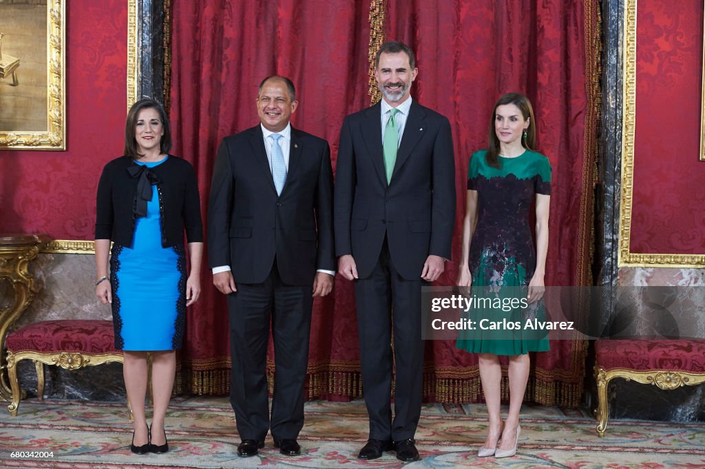 Spanish Royals Host A Lunch For Costa Rica's President