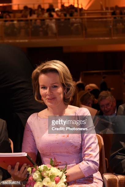 Queen Mathilde attends the qualification sessions of the 2017 Queen Elisabeth Cello Competition.