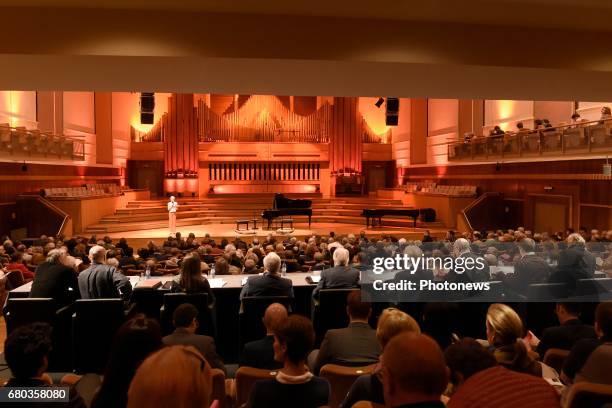 Queen Mathilde attends the qualification sessions of the 2017 Queen Elisabeth Cello Competition. General view.