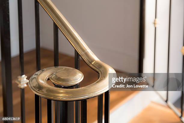 stairway detail  boutique hotel - railing stockfoto's en -beelden