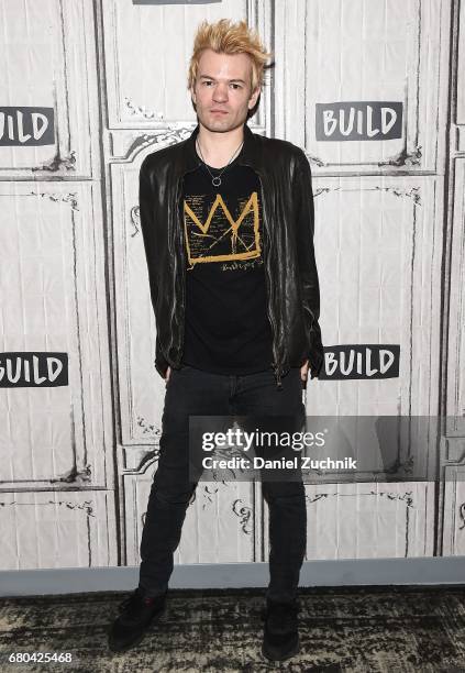 Deryck Whibley of Sum 41 attends the Build Series to discuss his new tour 'We Will Detonate!' at Build Studio on May 8, 2017 in New York City.