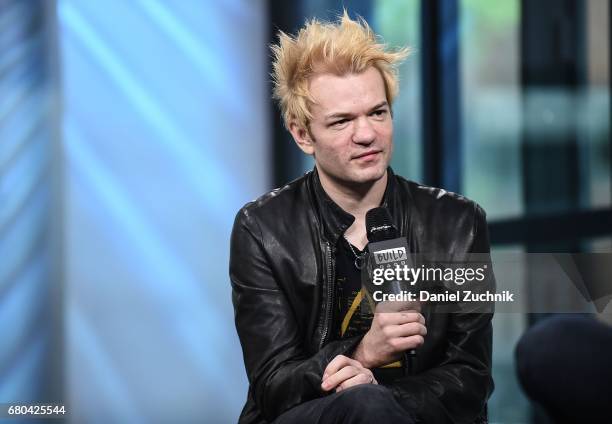 Deryck Whibley of Sum 41 attends the Build Series to discuss his new tour 'We Will Detonate!' at Build Studio on May 8, 2017 in New York City.