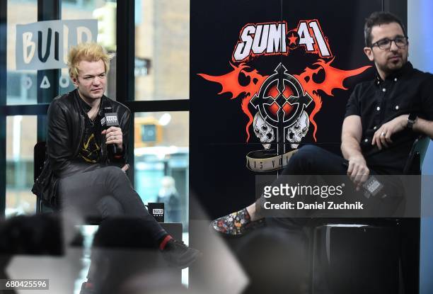 Deryck Whibley of Sum 41 attends the Build Series to discuss his new tour 'We Will Detonate!' at Build Studio on May 8, 2017 in New York City.