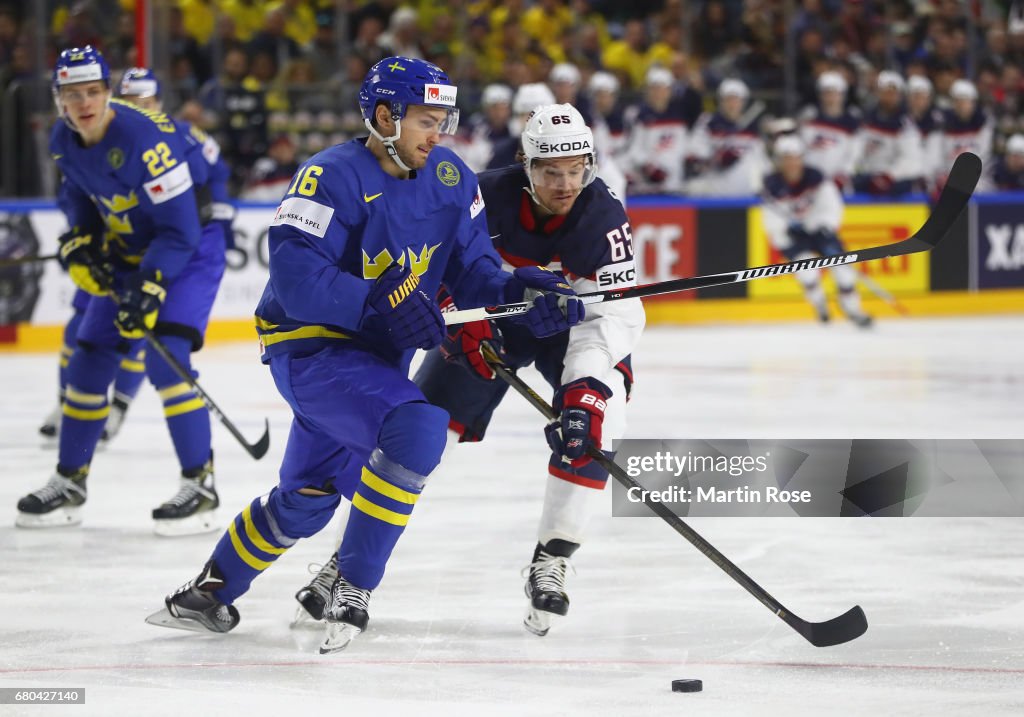 USA v Sweden - 2017 IIHF Ice Hockey World Championship