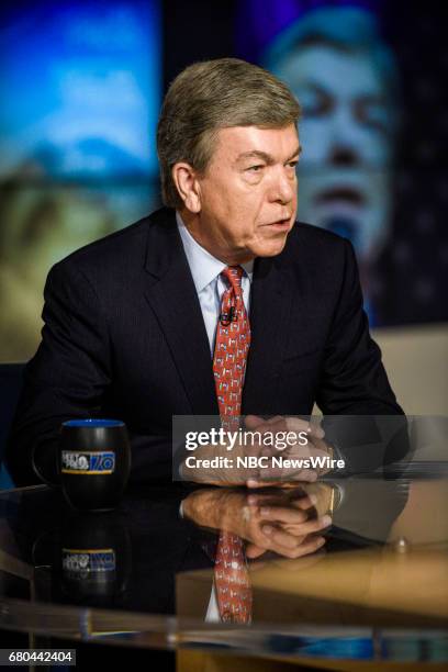 Pictured: ? Sen. Roy Blunt appears on "Meet the Press" in Washington, D.C., Sunday, May 7, 2017.