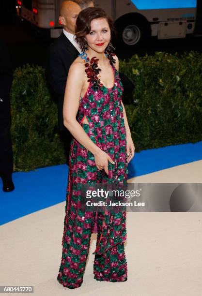 Maggie Gyllenhaal at 'Rei Kawakubo/Comme des Garçons:Art of the In-Between' Costume Institute Gala at Metropolitan Museum of Art on May 1, 2017 in...