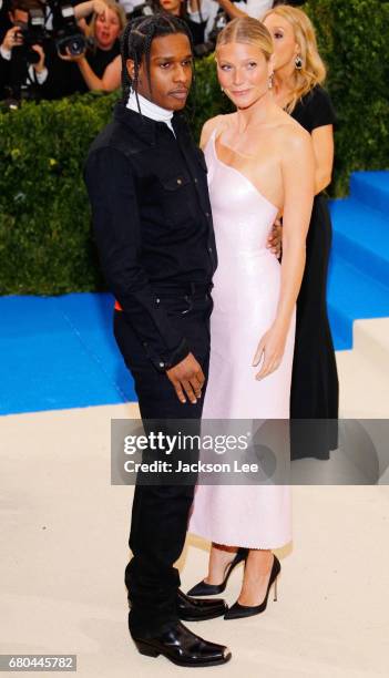 Rocky and Gwyneth Paltrow at 'Rei Kawakubo/Comme des Garçons:Art of the In-Between' Costume Institute Gala at Metropolitan Museum of Art on May 1,...