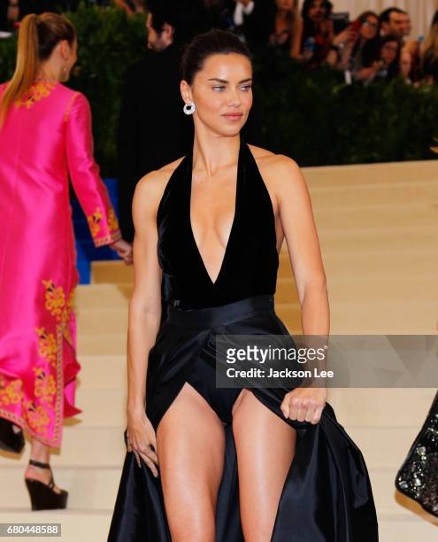 Adriana Lima at 'Rei Kawakubo/Comme des Garçons:Art of the In-Between' Costume Institute Gala at Metropolitan Museum of Art on May 1, 2017 in New...