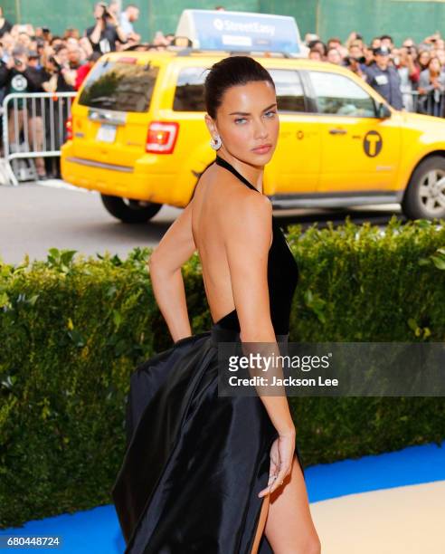 Adriana Lima at 'Rei Kawakubo/Comme des Garçons:Art of the In-Between' Costume Institute Gala at Metropolitan Museum of Art on May 1, 2017 in New...
