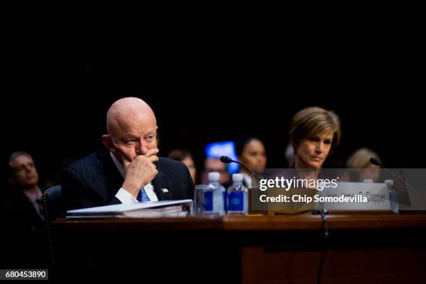 Former Director of National Intelligence James Clapper and former U.S. Deputy Attorney General Sally Yates testify before the Senate Judiciary...