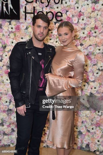 Andrew Warren and Danielle Bernstein attend the 2017 Spirit Of Life Award Luncheon & Fashion Show at The Plaza Hotel on May 8, 2017 in New York City.