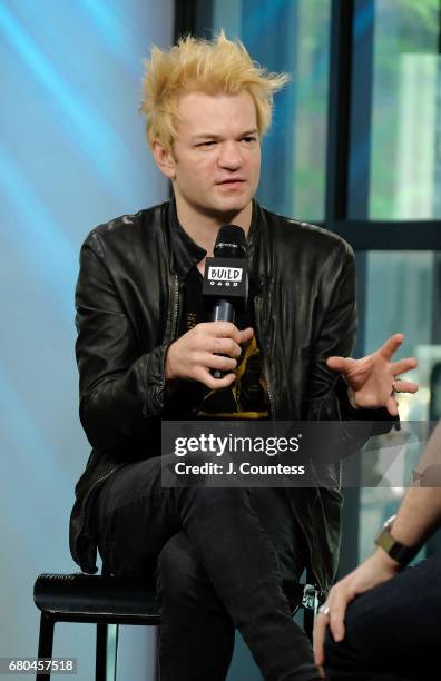 Musician Deryck Whibley of the band Sum 41 attends the Build Series to Discuss The Band's New Tour "We Will Detonate!" at Build Studio on May 8, 2017...