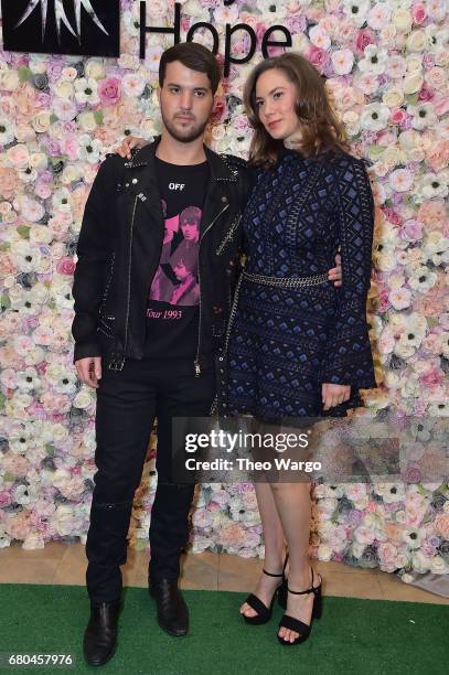 Andrew Warren and Emma Ferrer attend the 2017 Spirit Of Life Award Luncheon & Fashion Show at The Plaza Hotel on May 8, 2017 in New York City.