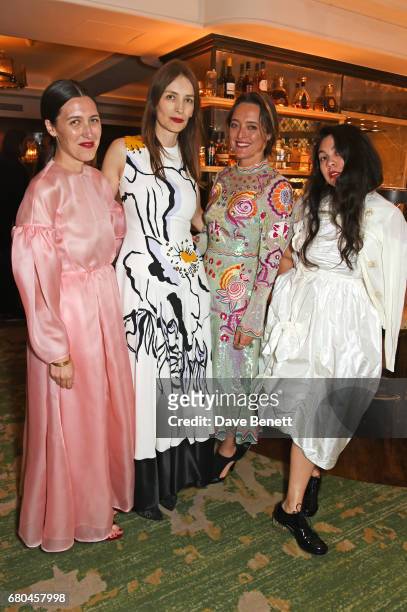 Emilia Wickstead, Roksanda Ilincic, Alice Temperley and Simone Rocha attend a combined celebratory VIP dinner marking The Ivy's centenary year and...