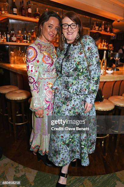 Alice Temperley and Glenda Bailey attend a combined celebratory VIP dinner marking The Ivy's centenary year and 150 years of Harper's Bazaar,...