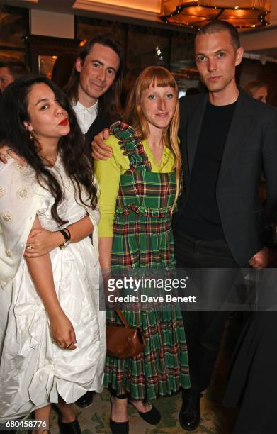 Simone Rocha, Eoin Mcloughlin, Molly Goddard and Thomas Shickle attend a combined celebratory VIP dinner marking The Ivy's centenary year and 150...
