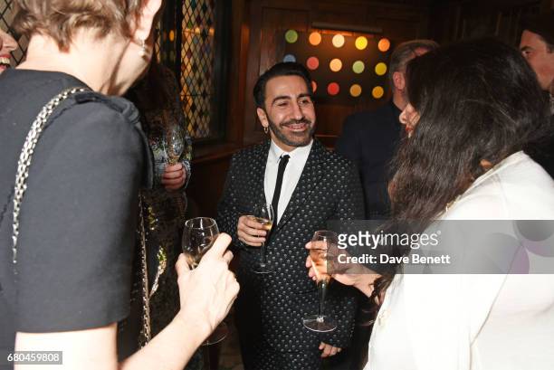 Justine Picardie, editor of Harper's Bazaar UK, Johnny Coca and Simone Rocha attend a combined celebratory VIP dinner marking The Ivy's centenary...