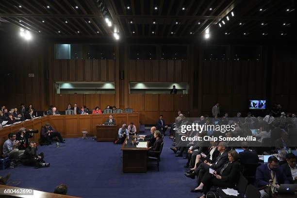 Former acting U.S. Attorney General Sally Yates and Former Director of National Intelligence James Clapper testify before the Senate Judiciary...