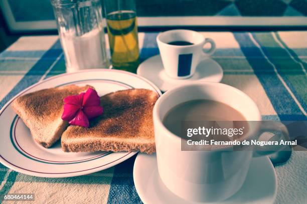 buenos días - desayuno stock pictures, royalty-free photos & images