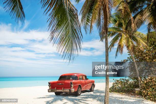 varadero beach in cuba - v cuba stockfoto's en -beelden