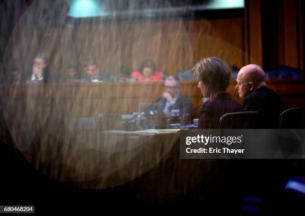 Former Director of National Intelligence James Clapper and former U.S. Deputy Attorney General Sally Yates testify before the Senate Judiciary...