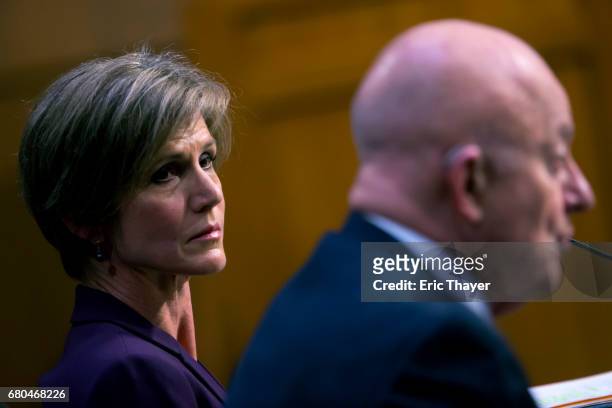 Former Director of National Intelligence James Clapper and former U.S. Deputy Attorney General Sally Yates testify before the Senate Judiciary...