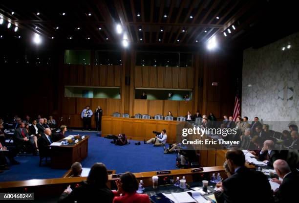 Former Director of National Intelligence James Clapper and former U.S. Deputy Attorney General Sally Yates testify before the Senate Judiciary...