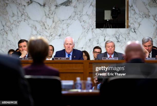 Former Director of National Intelligence James Clapper and former U.S. Deputy Attorney General Sally Yates testify before the Senate Judiciary...