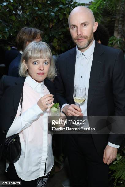 Simon Parris and Celia Hempton attend the Clos19 Launch Dinner - #Clos19Moments on May 8, 2017 in London, England.